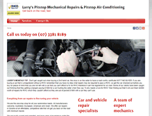 Tablet Screenshot of larryspitstop.com